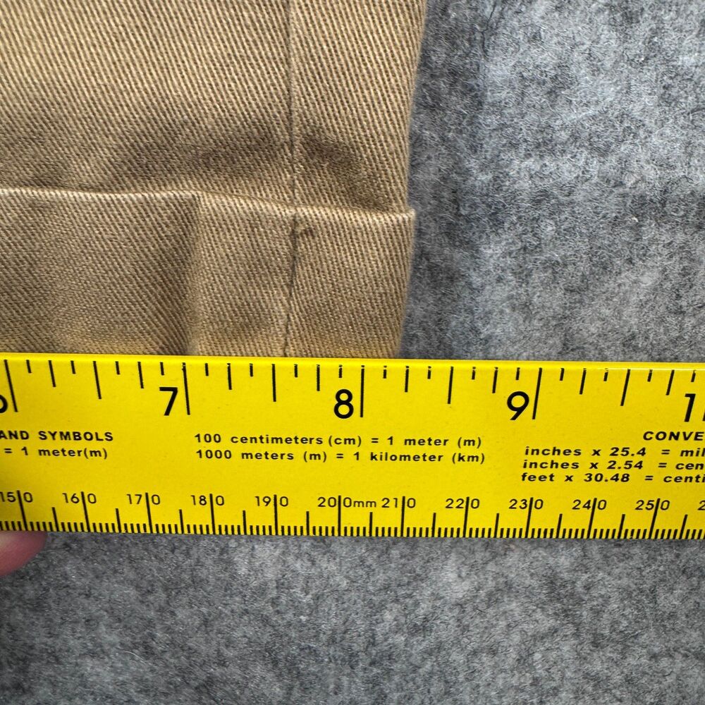 Bills Khakis Pants Mens 38x31 Brown Pleated Cotton Chinos USA - Picture 6 of 14